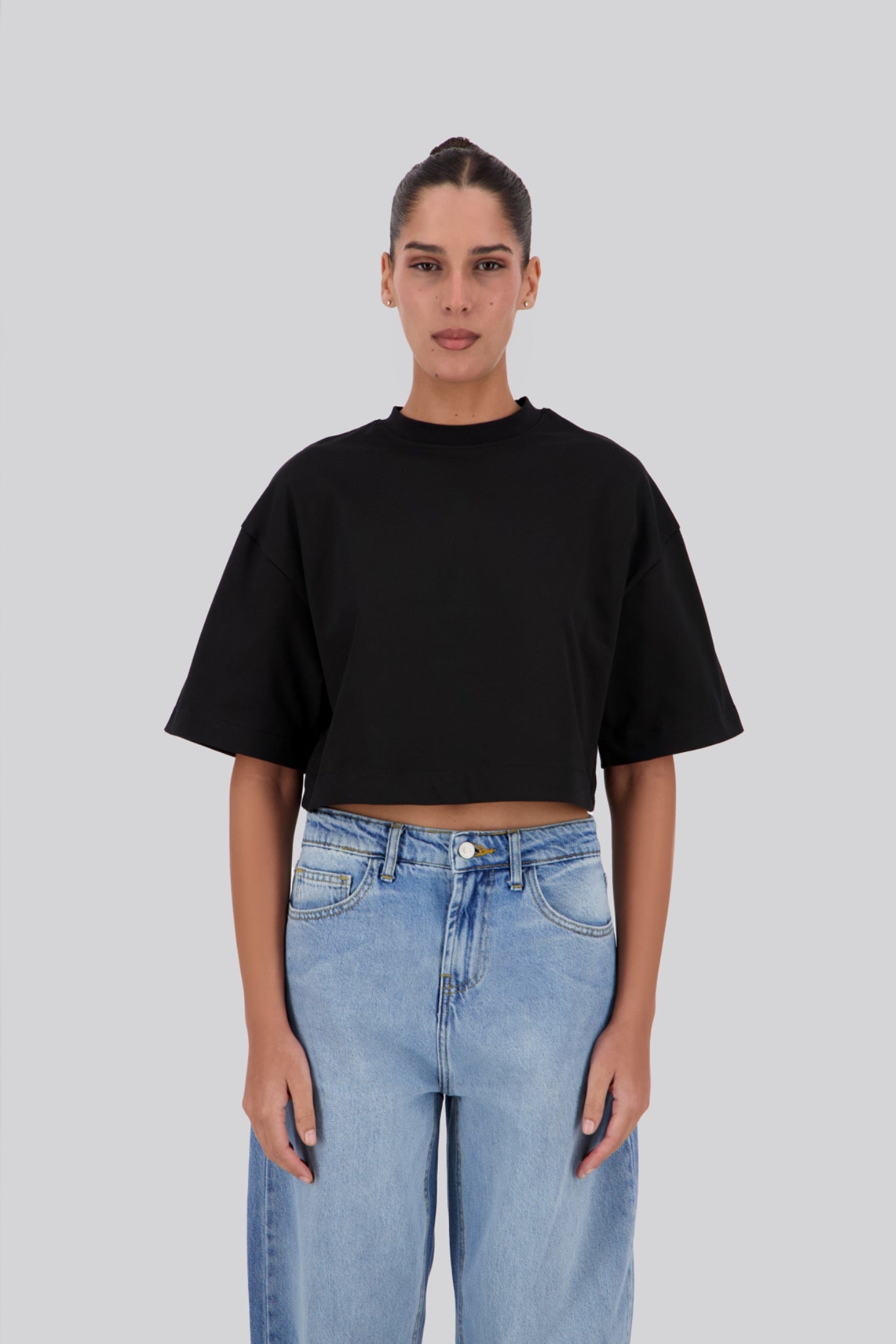 Sun Line Cropped Tee