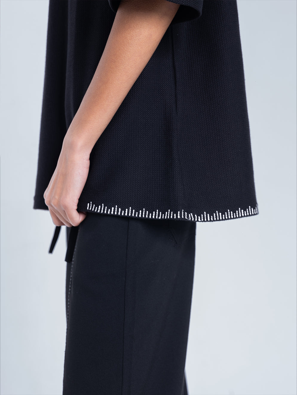 NEL Knit Black T-Shirt