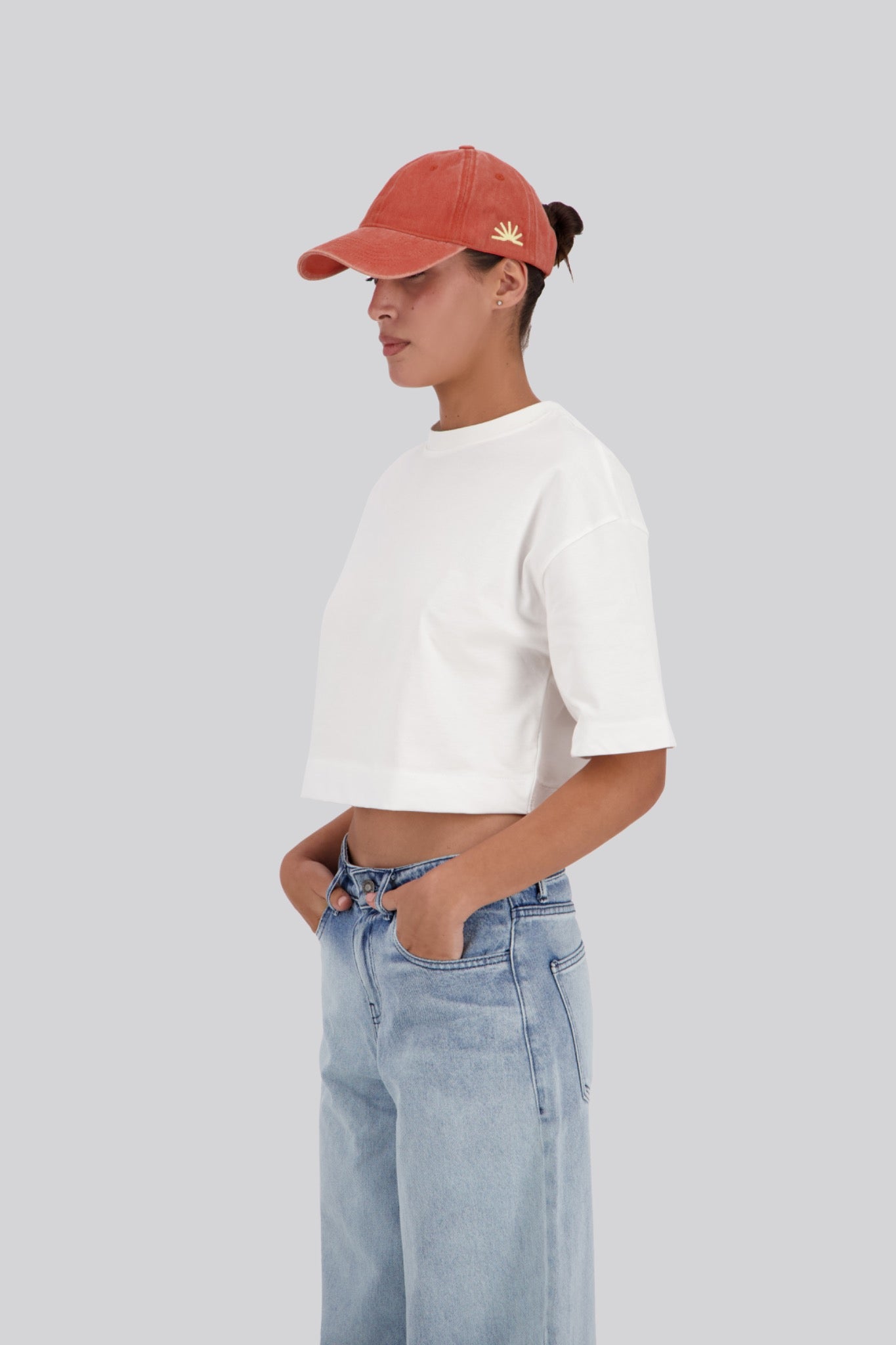 The Rise & Set Cap in Orange