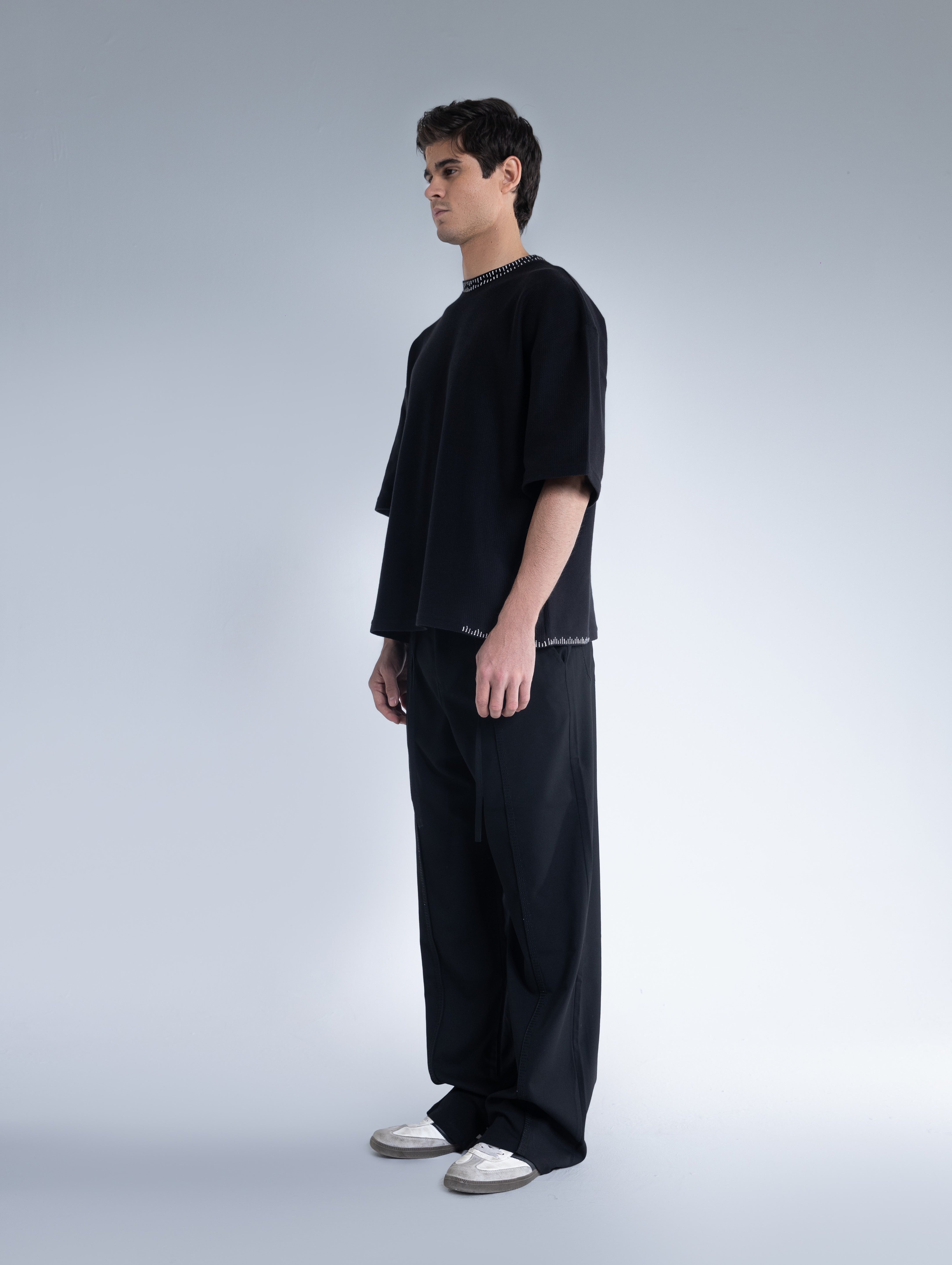 NEL Knit Black T-Shirt
