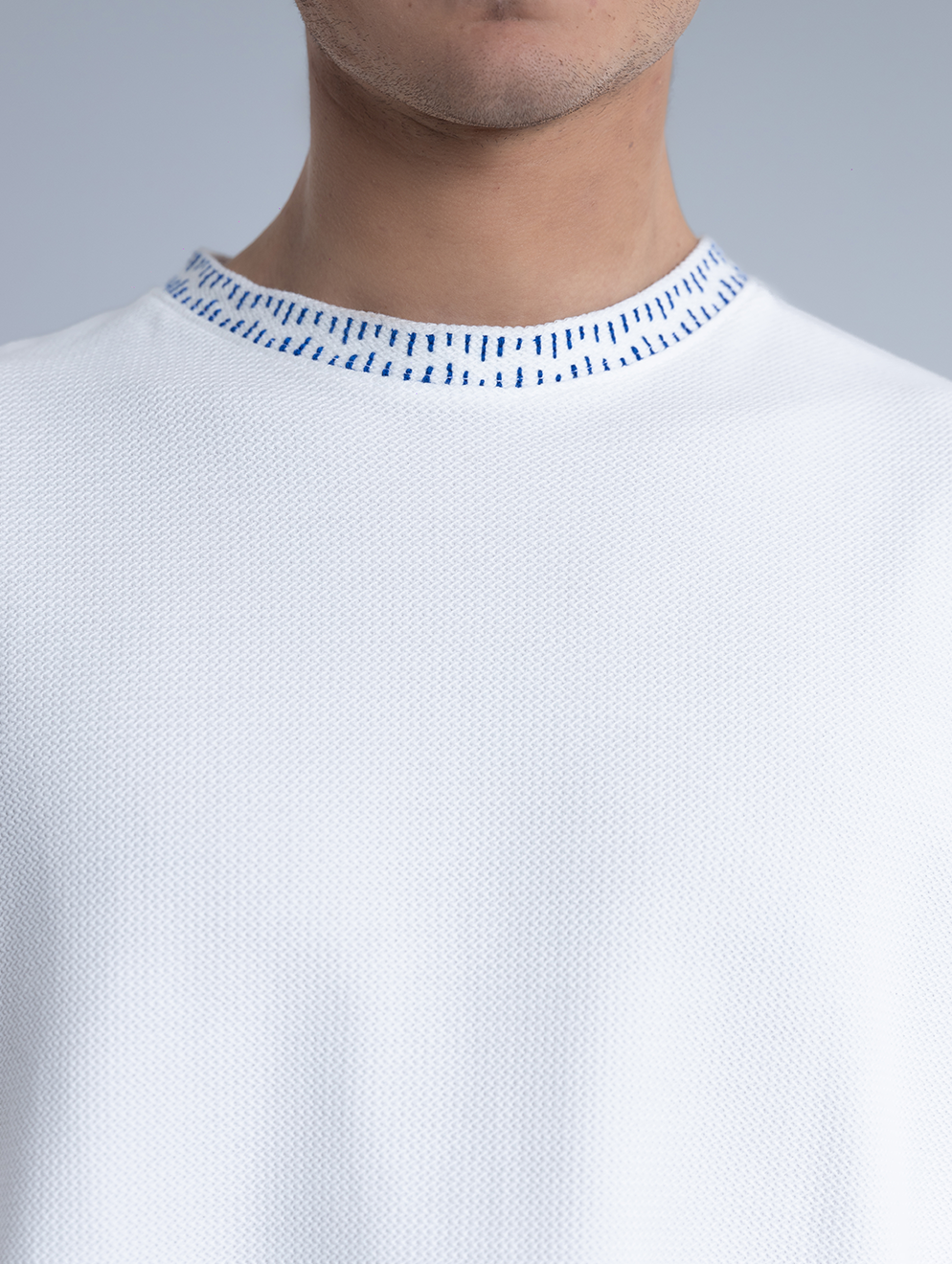 NEL Knit White T-Shirt